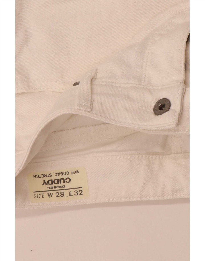 Jeans Cuddy Slim da donna Diesel W28 L29 cotone bianco