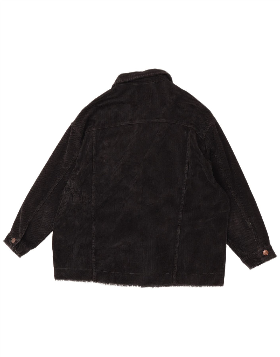 Giacca da donna oversize in velluto a coste Zara UK 6 XS cotone nero