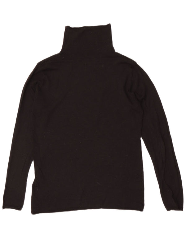 Top da donna H&M manica lunga UK 14 medio nero modal