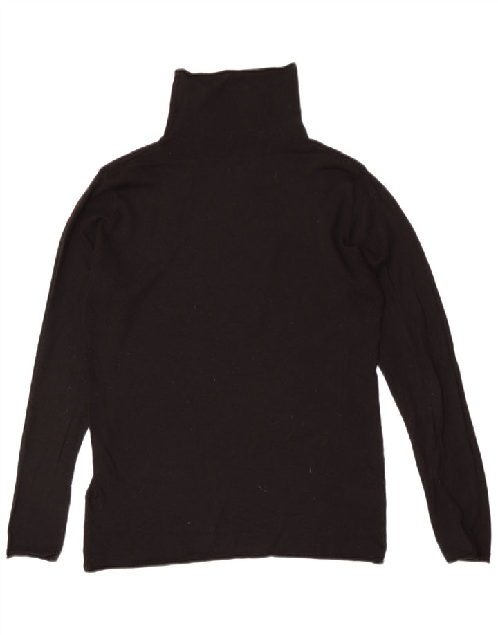 Top da donna H&M manica lunga UK 14 medio nero modal