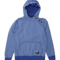 JACK & JONES Mens Hoodie Jumper Large Blue Polyester Vintage Jack & Jones and Second-Hand Jack & Jones from Messina Hembry 