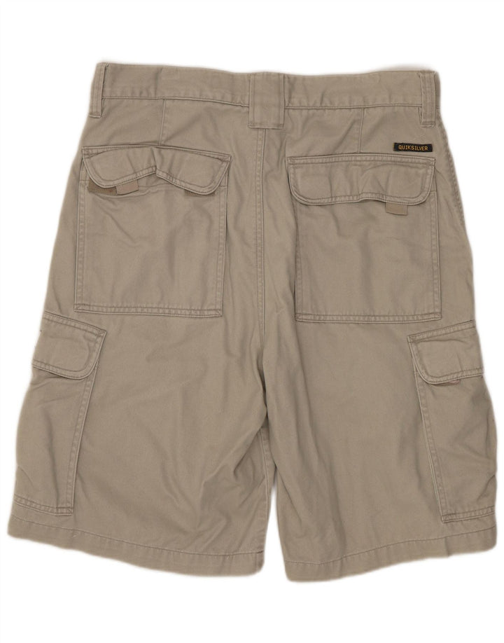 Pantaloncini cargo da uomo QUIKSILVER W30 cotone grigio medio