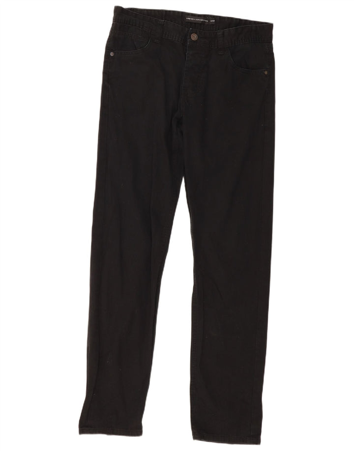 Pantaloni casual dritti da uomo French Connection W32 L32 neri