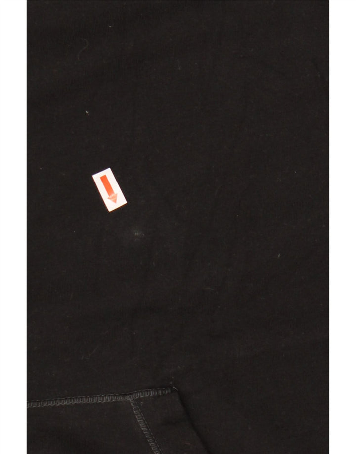 Maglione con cappuccio e zip da donna EDDIE BAUER UK 14 cotone nero medio