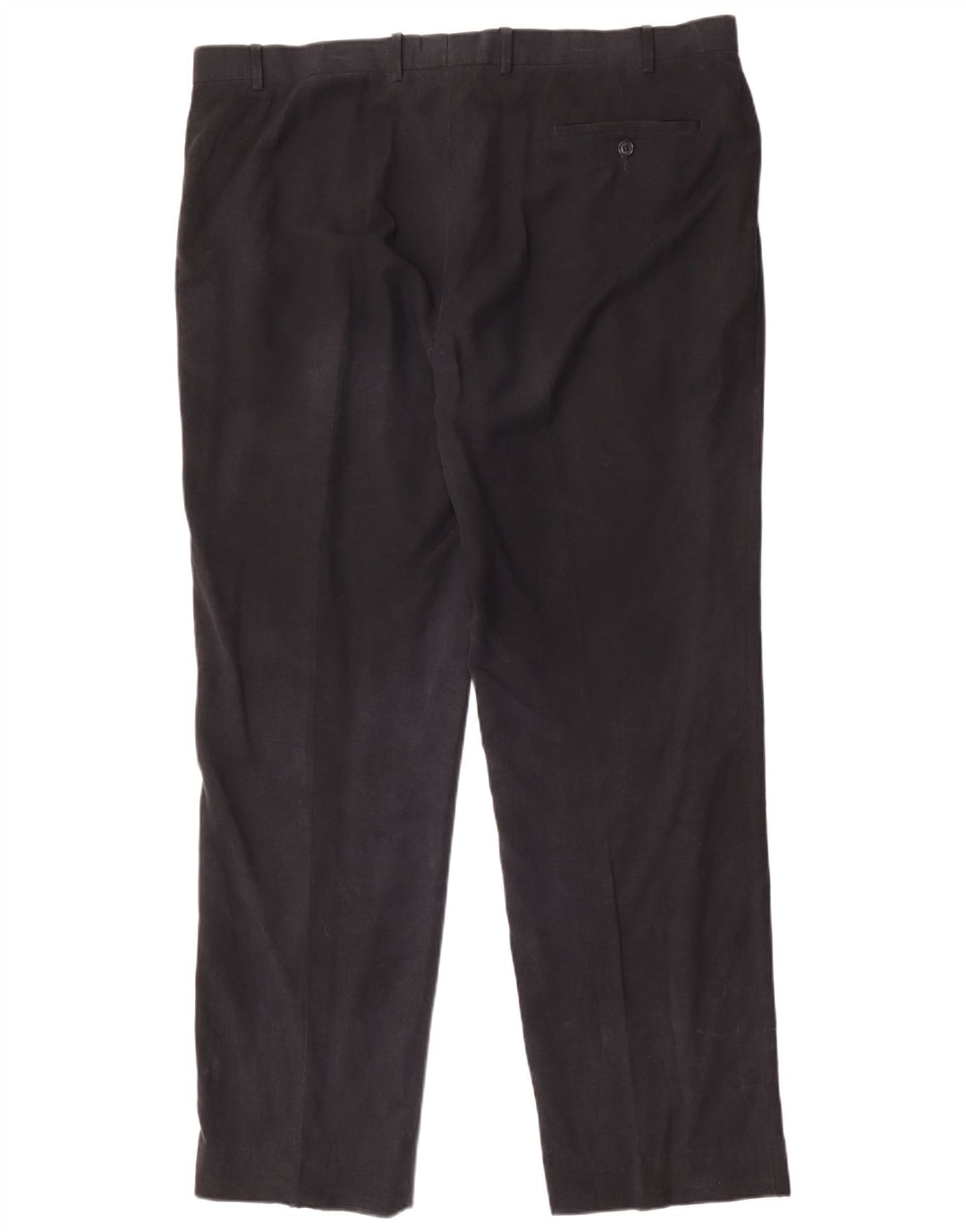 Pantaloni da abito con pegging da uomo Marks & Spencer W42 L33 Lyocell blu navy