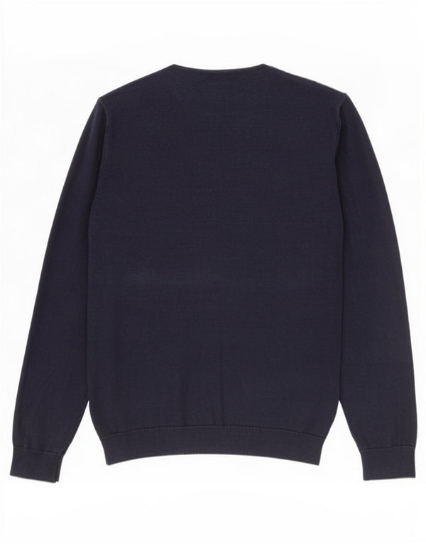 Maglione maglione girocollo da uomo Marks & Spencer XL cotone blu navy