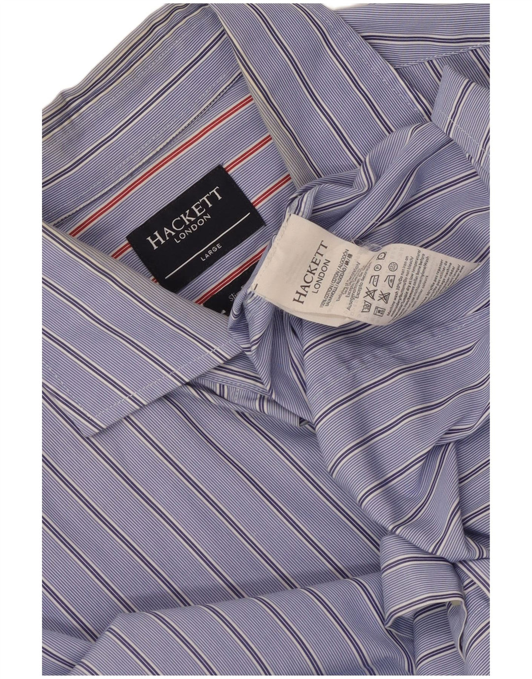 Camicia Hackett da uomo slim fit in cotone a righe grandi blu