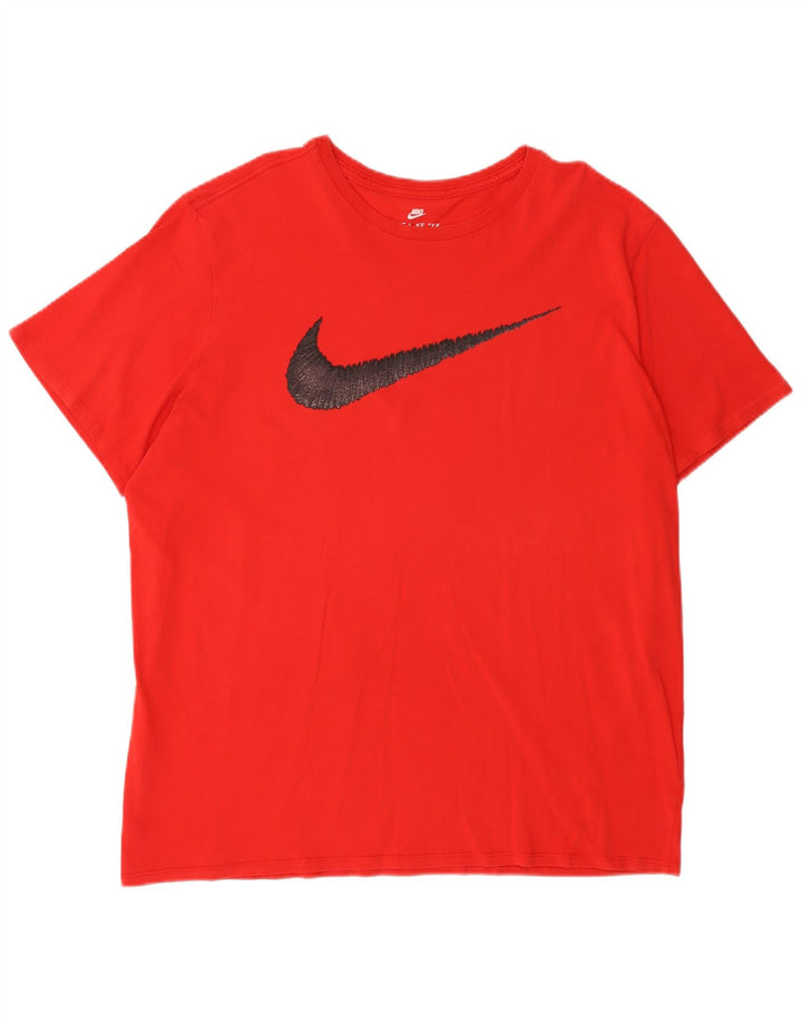 T-shirt grafica da uomo Nike Athletic Cut 2XL rossa