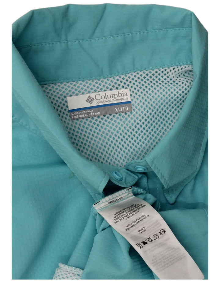 Camicia da donna Columbia UK 18 XL Turchese Poliestere