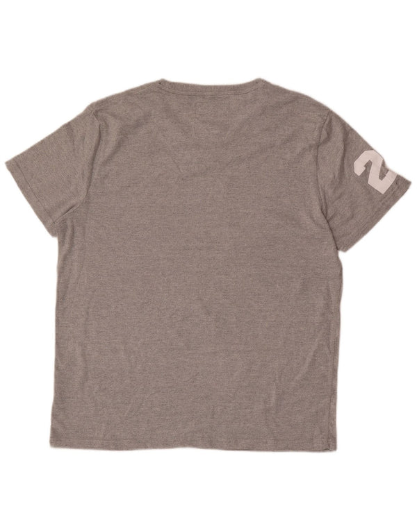 T-shirt grafica da uomo Superdry Top 2XL in cotone grigio