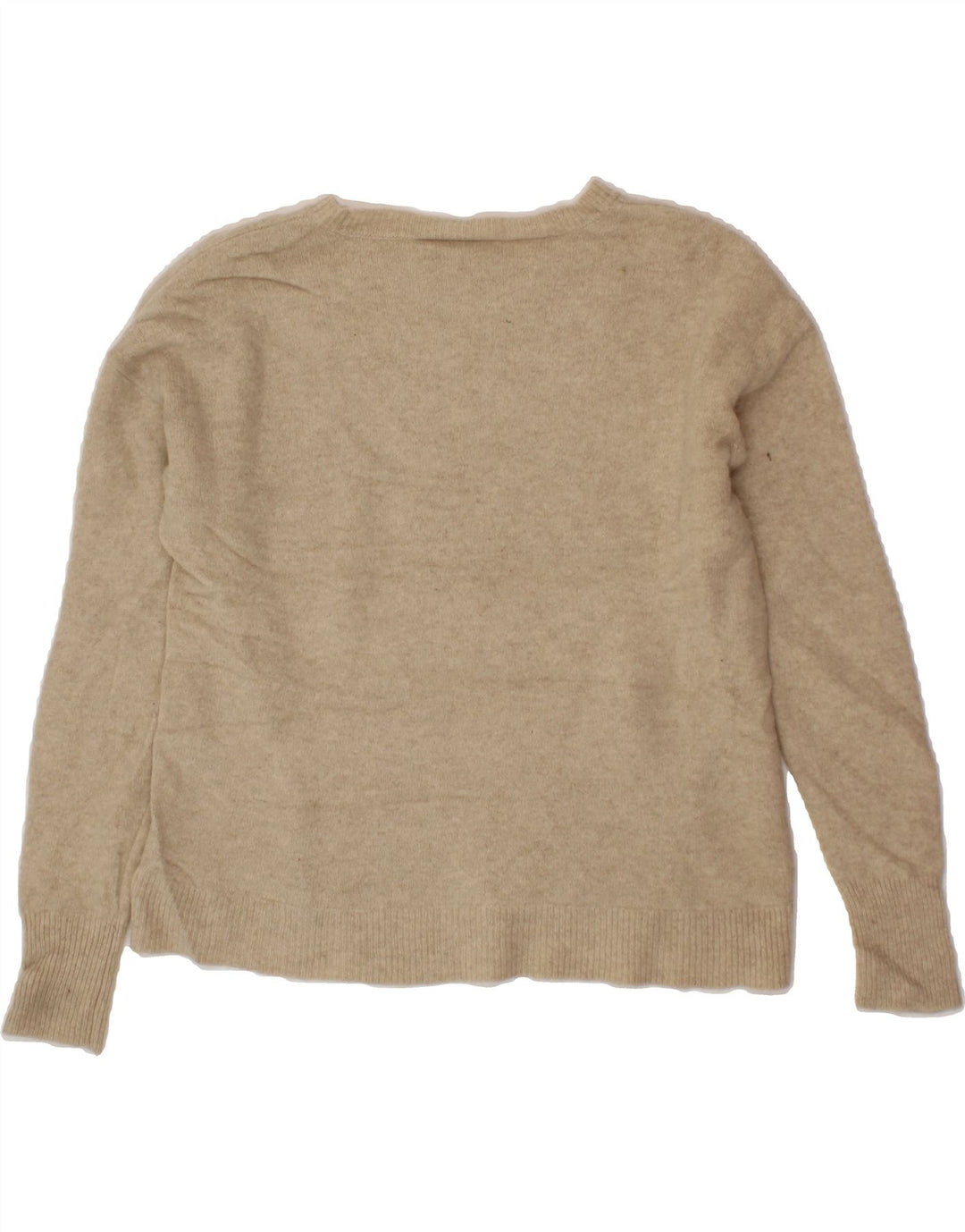 J. CREW Womens Boat Neck Jumper Sweater UK 12 Medium Beige Wool Vintage J. Crew and Second-Hand J. Crew from Messina Hembry 
