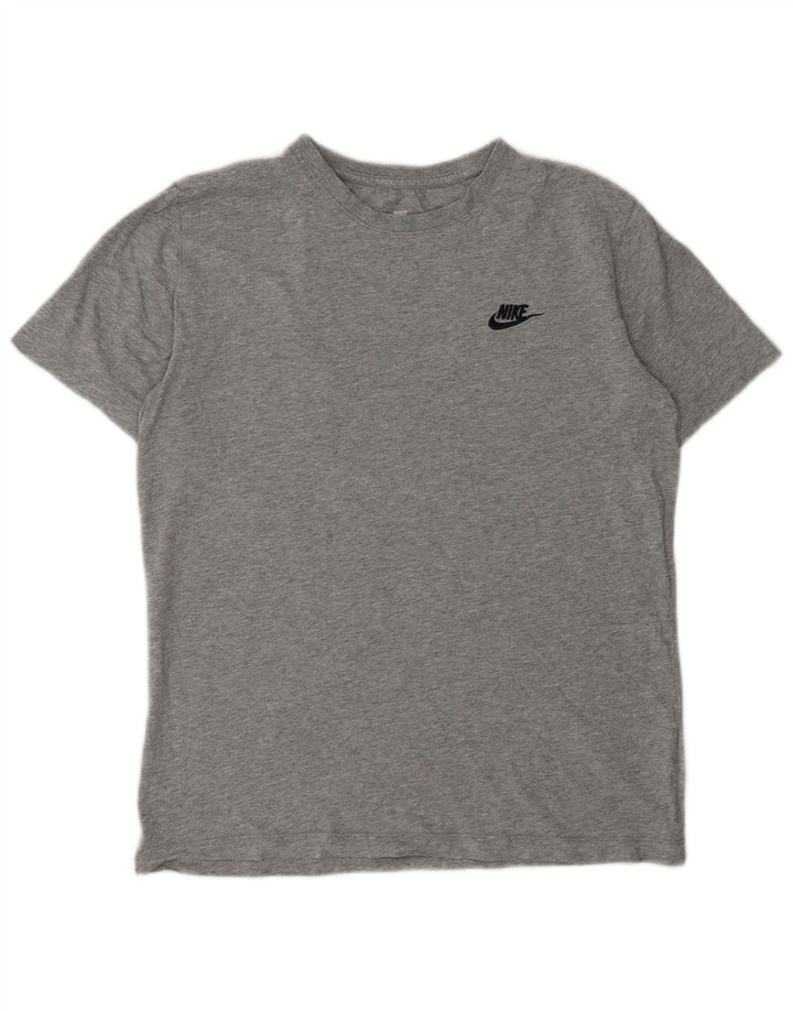 T-shirt Nike da uomo Top Small in cotone grigio