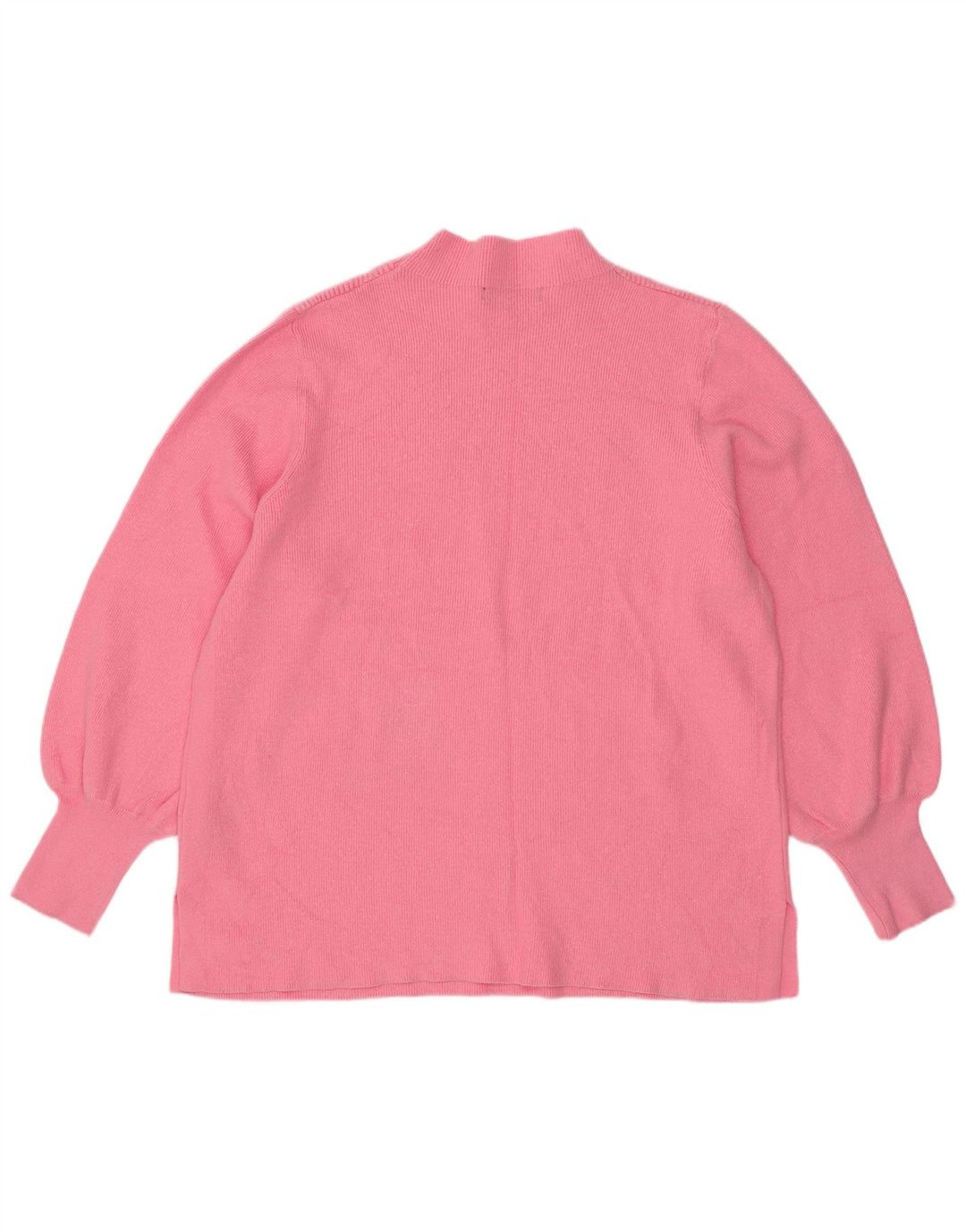 Maglione maglione a collo alto da donna Marks & Spencer UK 16 grande viscosa rosa
