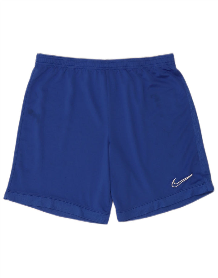 Pantaloncini sportivi Nike Dri Fit da uomo, grandi, in poliestere blu