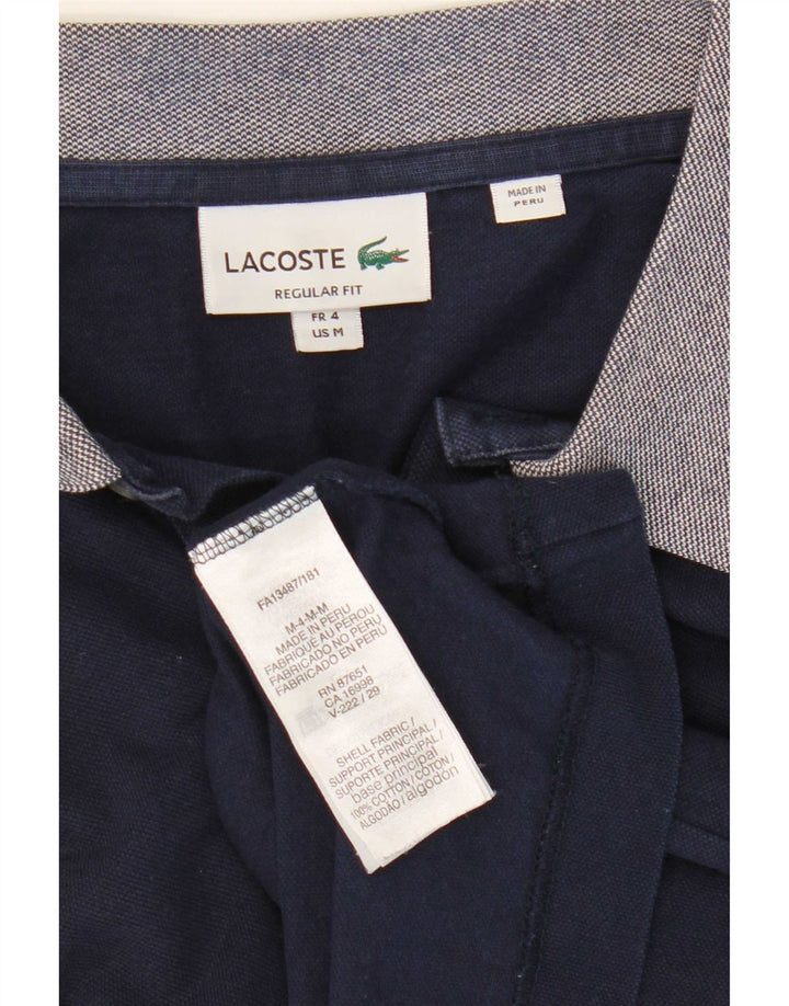 Polo Lacoste da uomo vestibilità regolare taglia 4 cotone medio blu navy