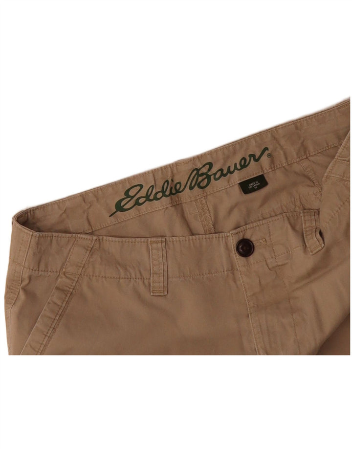 EDDIE BAUER Mens Chino Shorts W32 Medium Beige Cotton