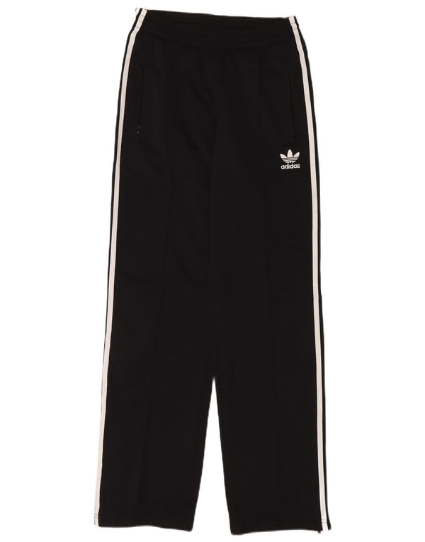 Pantaloni della tuta da donna Adidas UK 10 piccoli poliestere nero