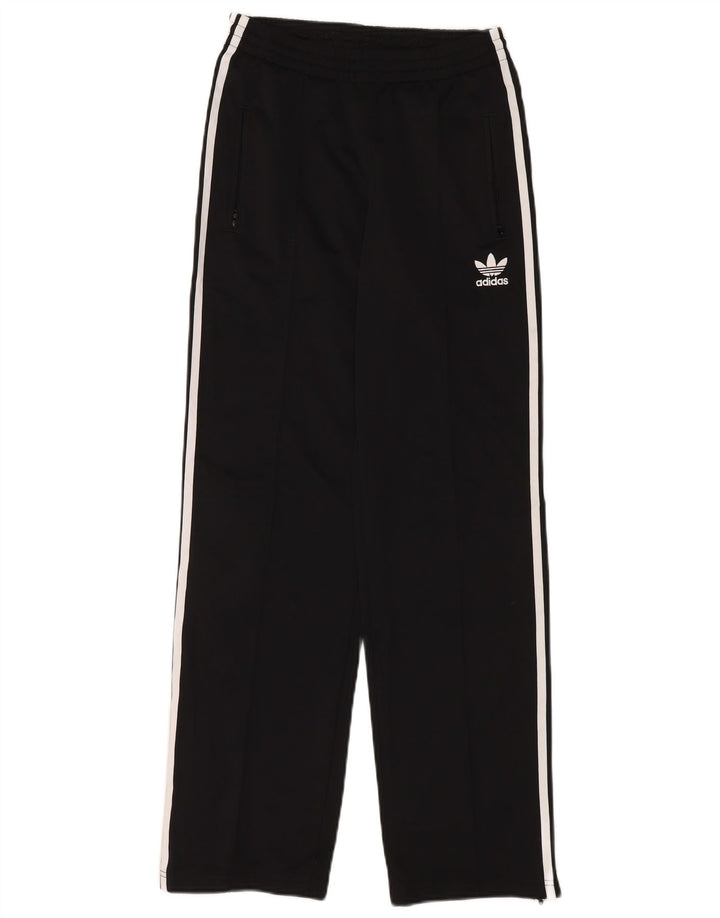 Pantaloni della tuta da donna Adidas UK 10 piccoli poliestere nero