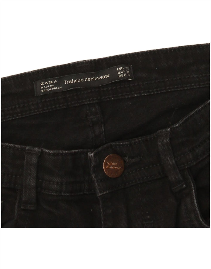 Jeans svasati da donna Zara EU 36 XS W26 L32 Nero