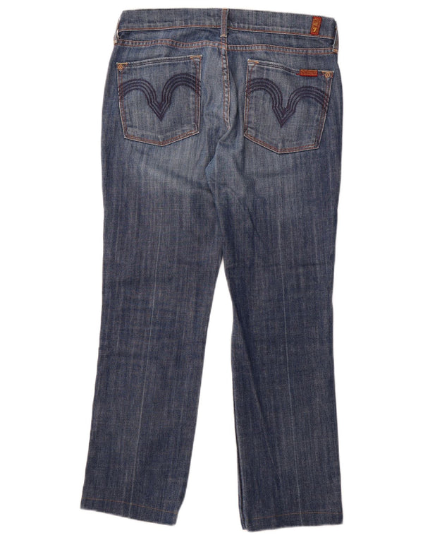 7 FOR ALL MANKIND Mens Straight Jeans W31 L28 Blue Cotton