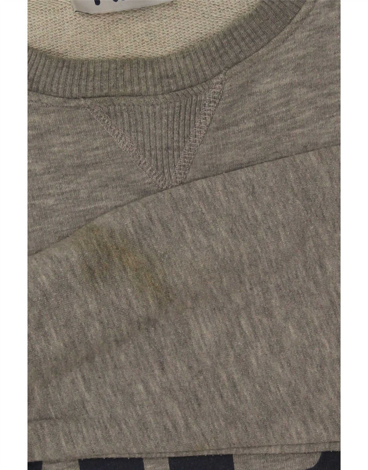Felpa grafica da uomo Fila Maglione piccolo cotone chiazzato grigio