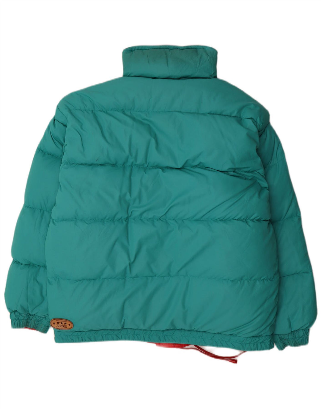 Giacca reversibile con cappuccio vintage da uomo UK 38 medio multicolore invernale