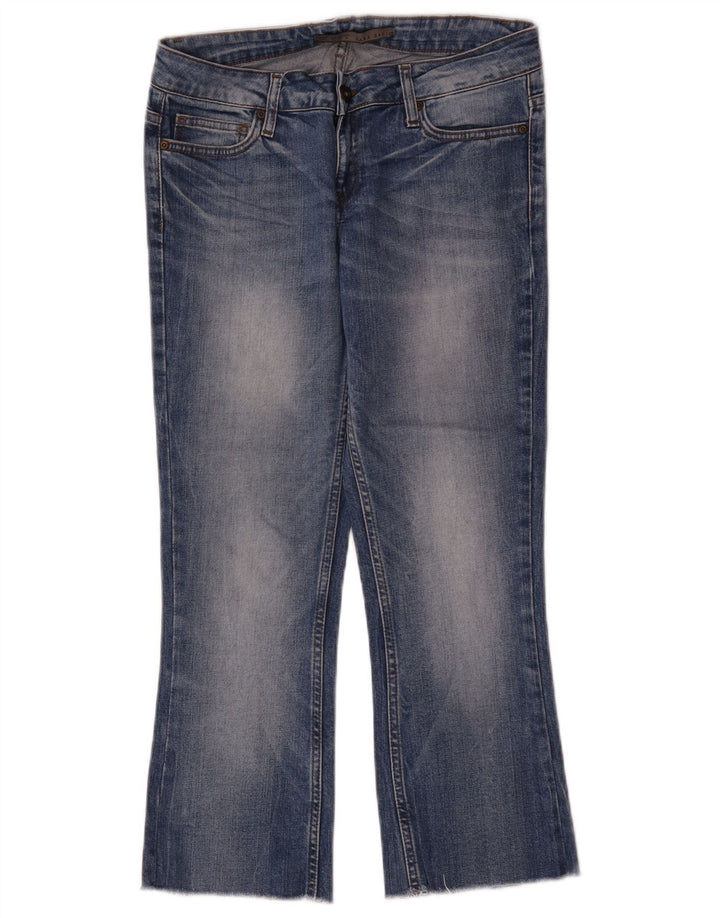 Jeans corti da donna Zara EU 36 XS W26 L24 Blu