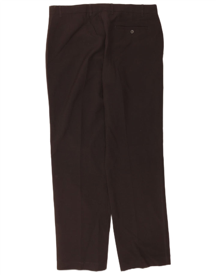 Pantaloni chino dritti su misura da uomo Marks & Spencer W36 L33 neri