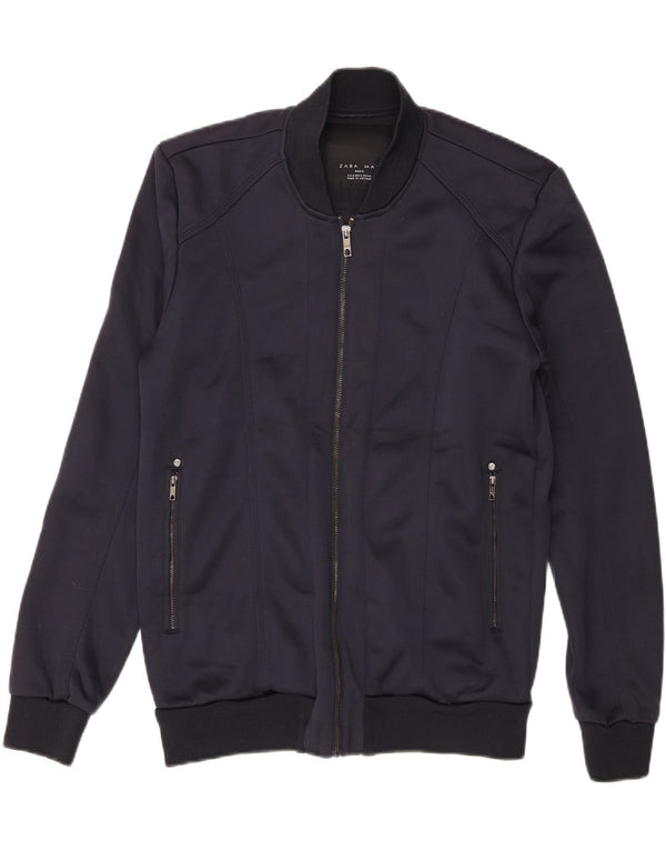 Giubbotto bomber da uomo Zara UK 42 XL Blu navy