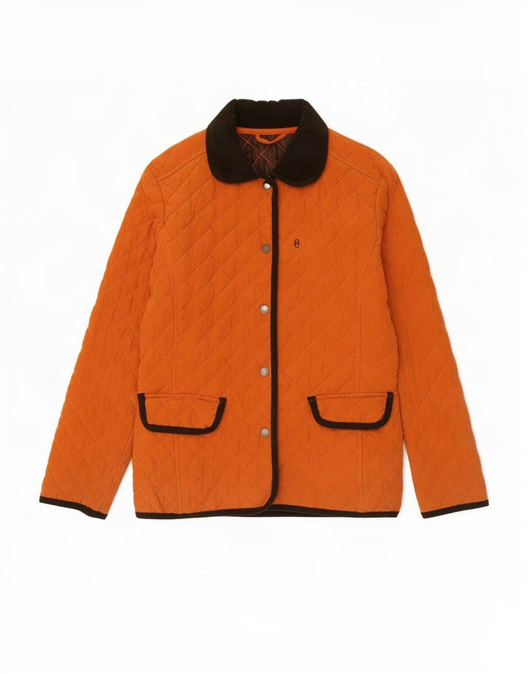 Giacca Trapuntata Donna Conte of Florence IT 44 Poliestere Arancione Medio