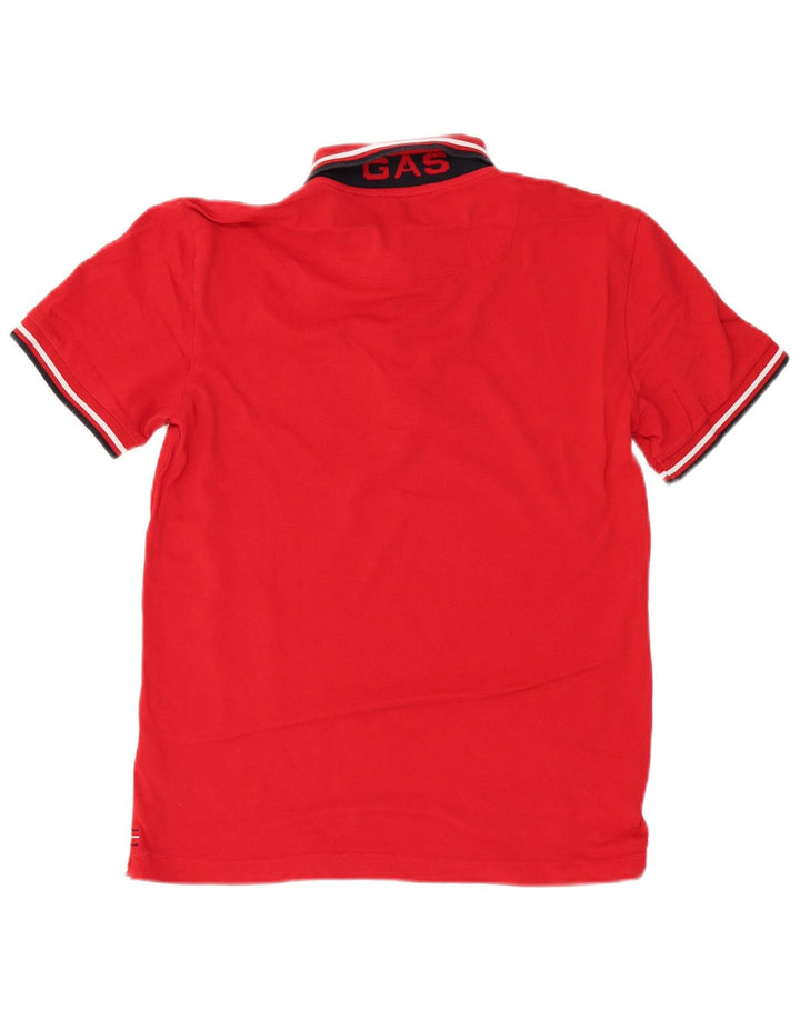 Polo GAS Bambino 15-16 Anni Large Rossa in Cotone