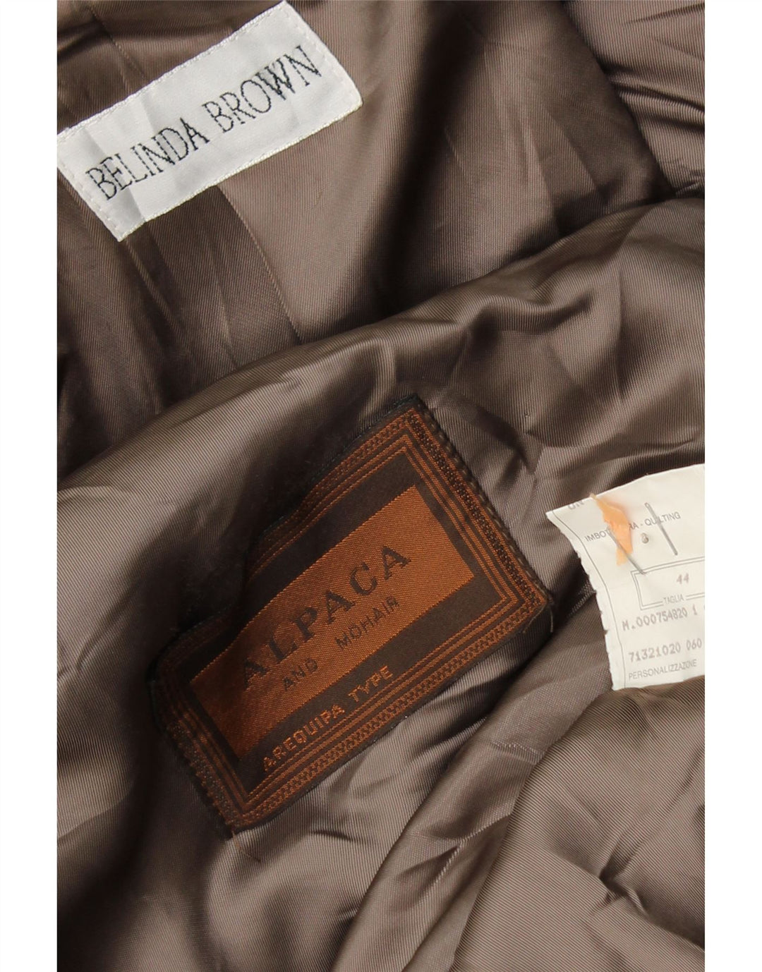 Soprabito aperto oversize da donna VINTAGE IT 44 Lana di alpaca grigio medio