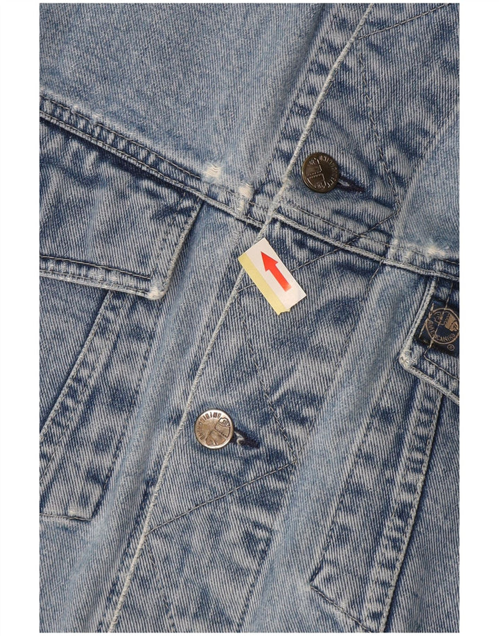 AMERICANINO Giacca in denim da uomo UK 42 XL Blu cotone