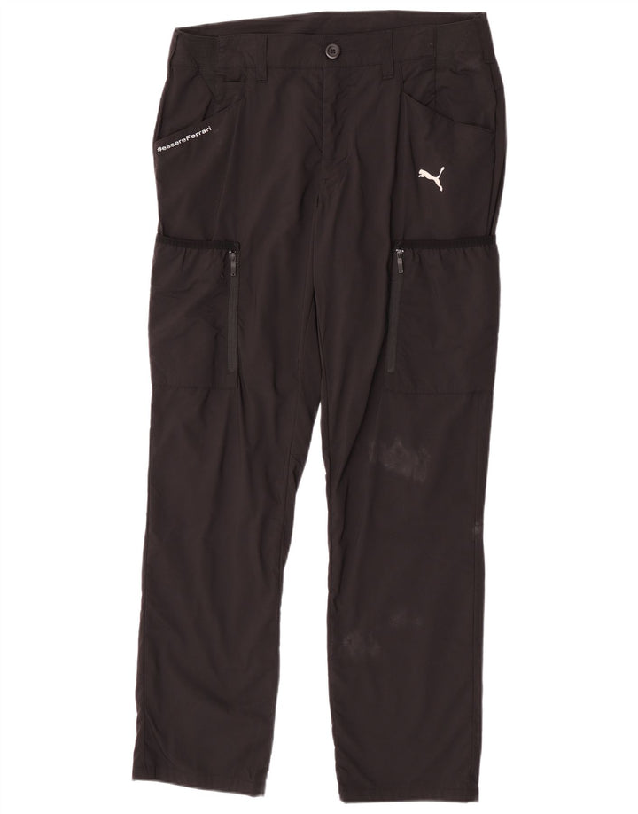 Pantaloni cargo dritti Puma da uomo Ferrari W34 L32 neri in poliammide
