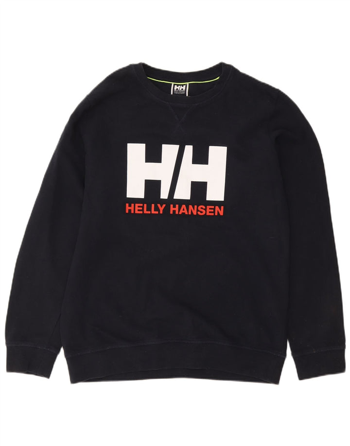 HELLY HANSEN Felpa grafica da uomo Maglione XL Cotone blu navy