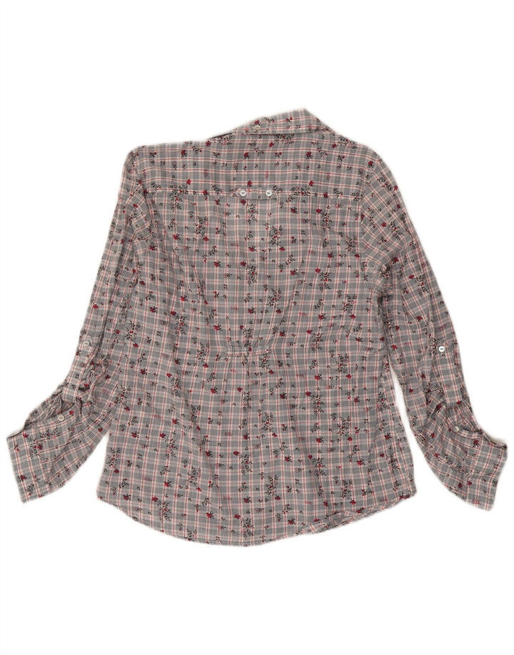 Camicetta da donna White Stuff UK 14 Cotone floreale grigio medio