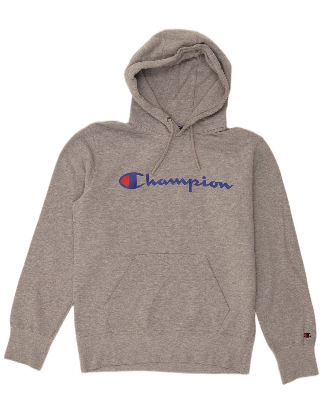 Maglione con cappuccio grafico da uomo Champion grigio medio chiazzato