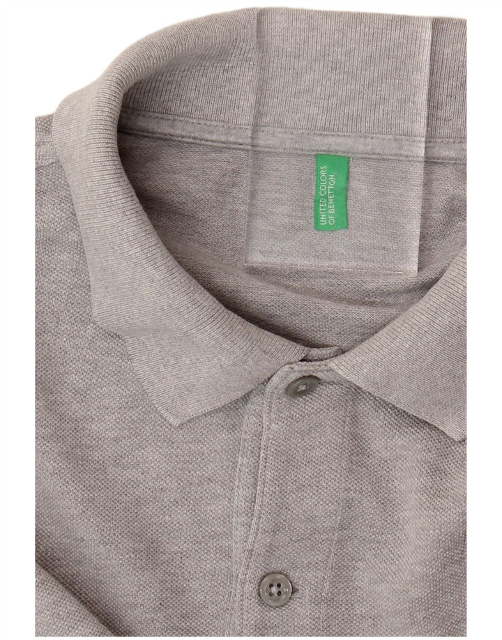 Polo Uomo BENETTON Grigio Medio