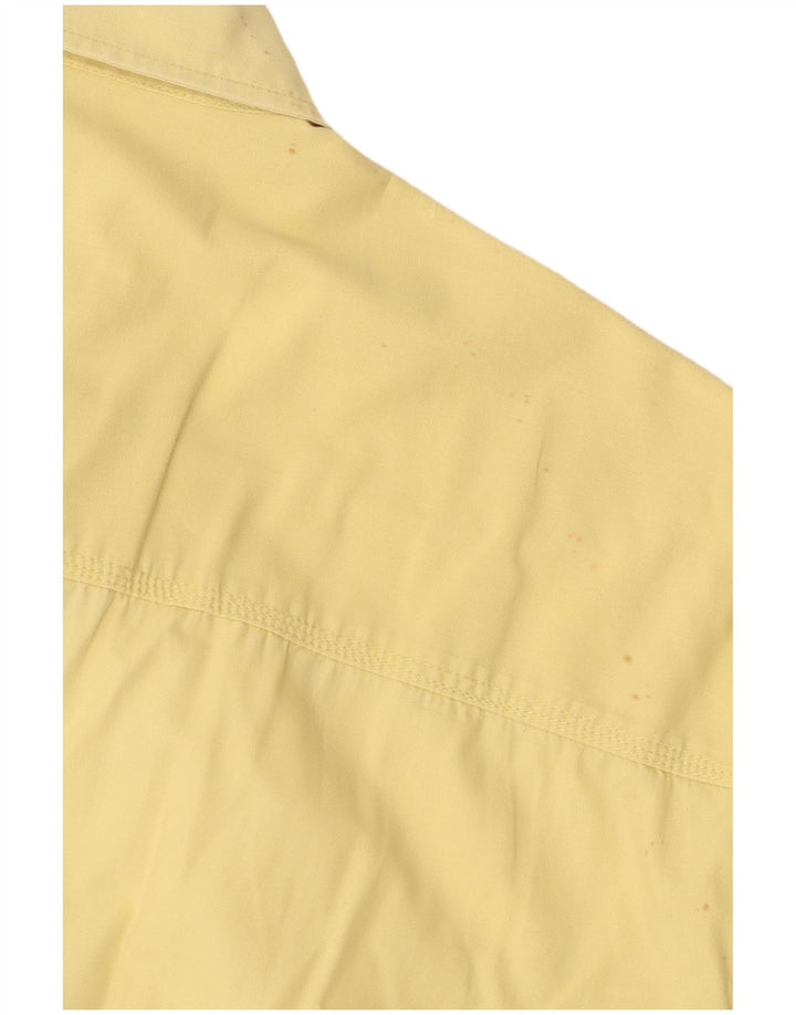 Camicia a maniche corte da uomo McNeal grande in cotone giallo