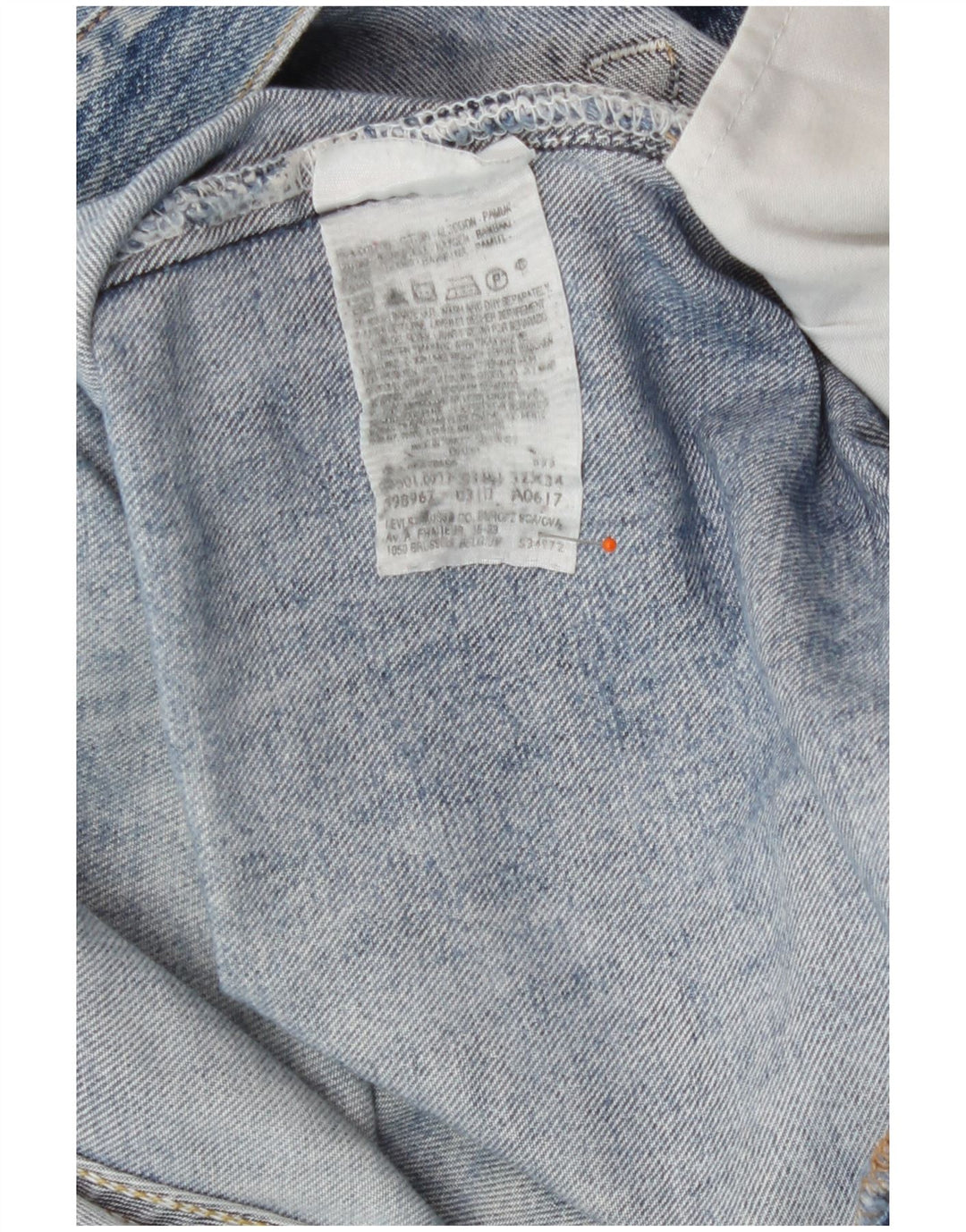 Levi's Uomo 501 Jeans dritti W32 L30 Cotone Blu