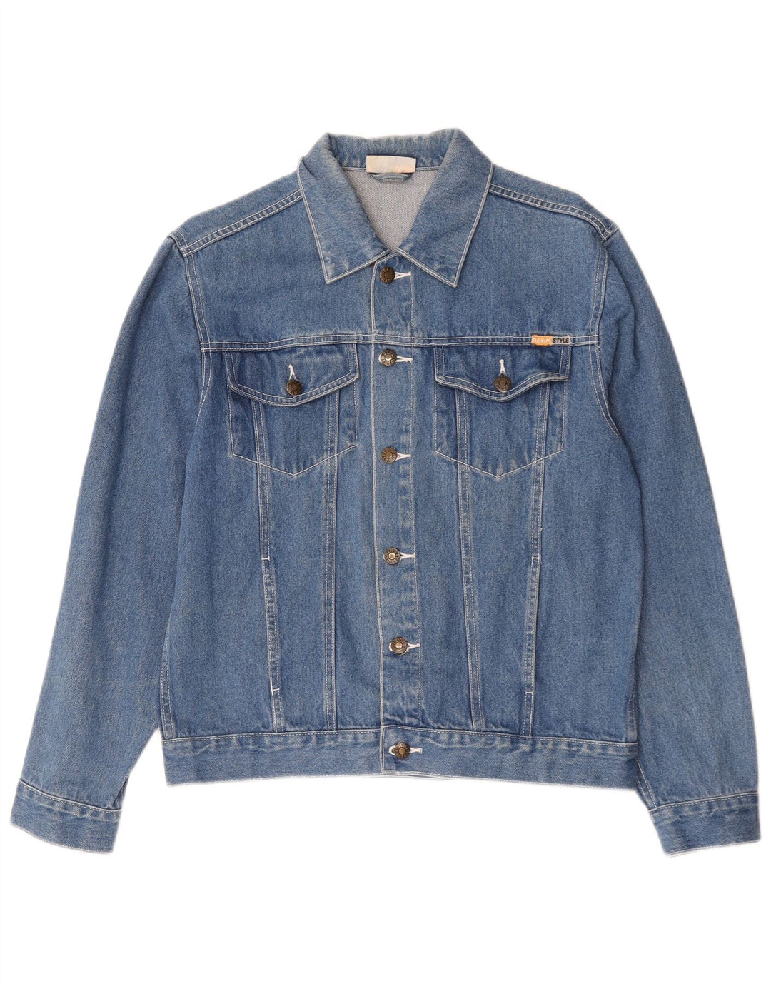 Giacca in denim da uomo stile denim EU 50 grande cotone blu