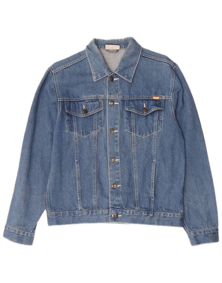 Giacca in denim da uomo stile denim EU 50 grande cotone blu