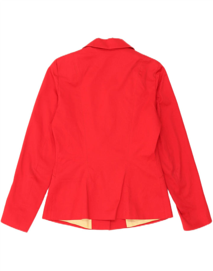 Giacca blazer vintage da donna a 3 bottoni IT 44 cotone rosso medio