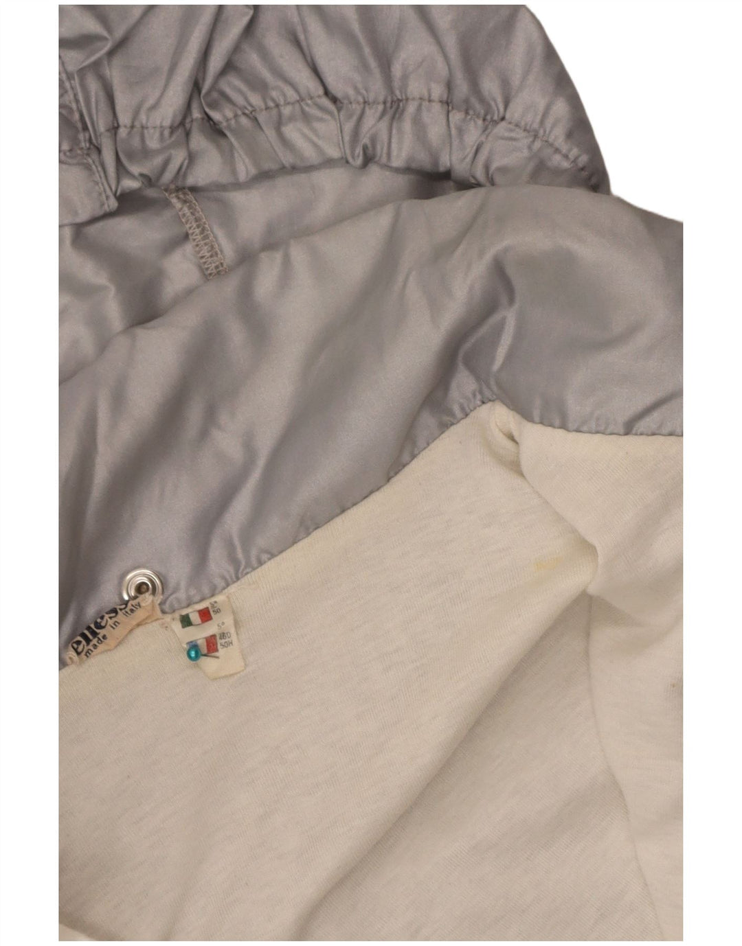 Giacca da ginnastica da uomo con cappuccio Ellesse IT 50 Medium Silver Colourblock