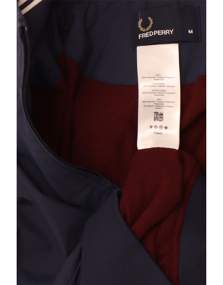 Giubbotto bomber da uomo FRED PERRY UK 38 medio blu navy in poliammide