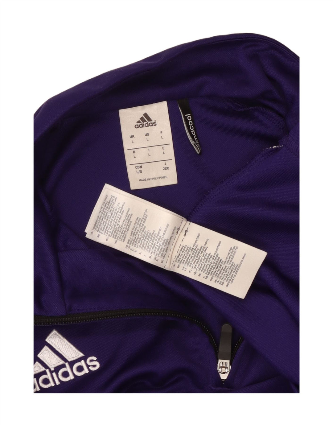 Adidas Uomo Louisville Pullover Tuta Top Large Viola Colourblock