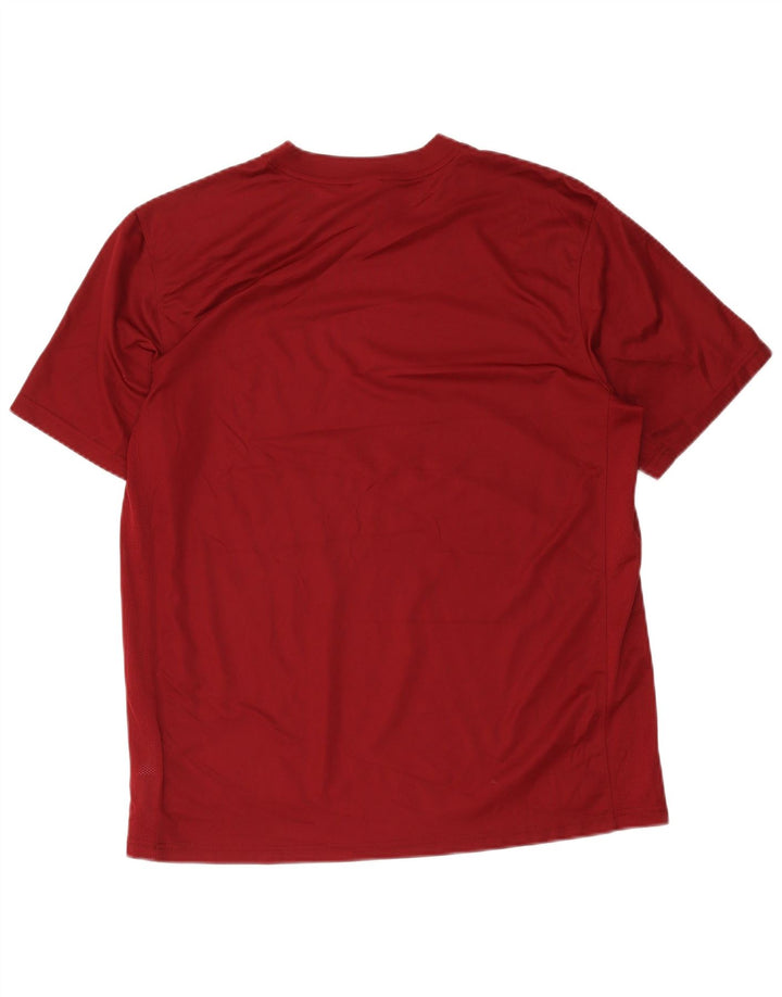 T-shirt Nike Dri Fit da uomo XL Borgogna in poliestere