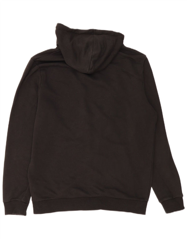 Felpa con cappuccio e zip da uomo Puma in cotone nero medio