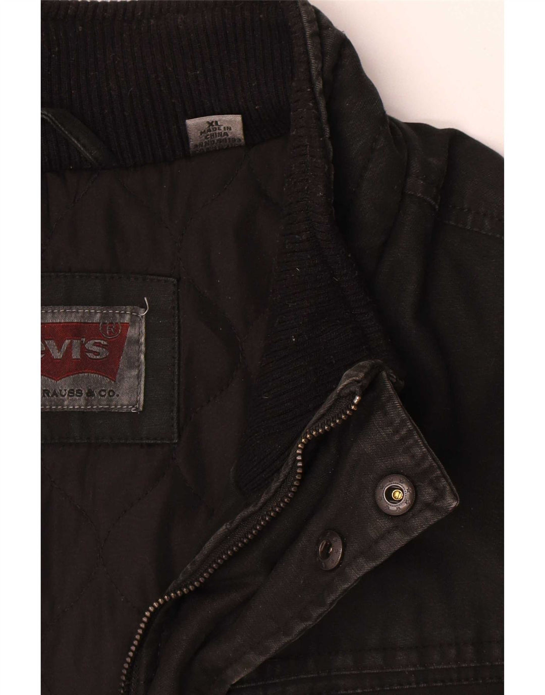 Giacca utility da uomo Levi's UK 42 XL cotone nero