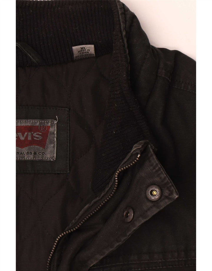 Giacca utility da uomo Levi's UK 42 XL cotone nero
